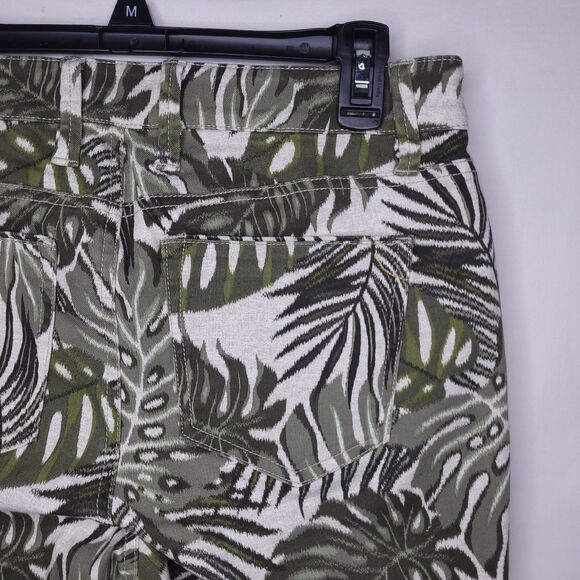 Tommy Bahama Jeans Womens 8 Safari Bliss High Rise Ankle Ella Twill Tea Leaf - Picture 3 of 15